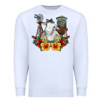 White farm life sheep Premium Sweatshirt - SublimationCraftShop