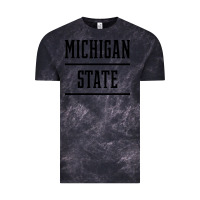 Cloud Black Michigan MI State vintage Athletic Style Vintage Tee - artisFamous