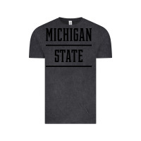 Vintage Black Michigan MI State vintage Athletic Style Vintage Tee - artisFamous
