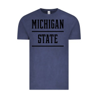 Vintage Denim Michigan MI State vintage Athletic Style Vintage Tee - artisFamous
