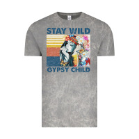 Cloud Rock stay wild gypsy child letter rainbow Vintage Tee - artisFamous