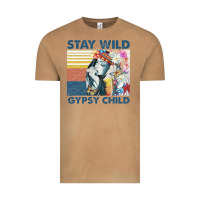 Vintage Camel stay wild gypsy child letter rainbow Vintage Tee - artisFamous