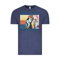 Vintage Denim stay wild gypsy child letter rainbow Vintage Tee - artisFamous