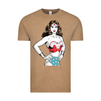 Vintage Coffee wonder woman Vintage Tee - artisFamous