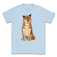 Dusty Blue shiba inu Classic Tee - RanaPortraitStore