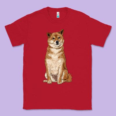 Shiba Inu Classic Tee Designed By Ranaportraitstore