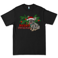 Black merry christmas french bulldog Premium Tee - RanaPortraitStore