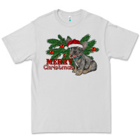 Dove Grey merry christmas french bulldog Premium Tee - RanaPortraitStore