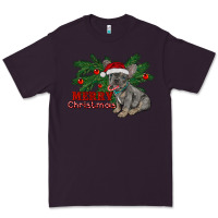 Plum merry christmas french bulldog Premium Tee - RanaPortraitStore