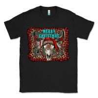Black merry christmas bull skull Classic Tee - RanaPortraitStore