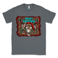 Charcoal Heather merry christmas bull skull Classic Tee - RanaPortraitStore