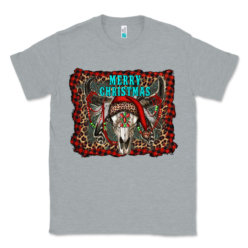 Merry Christmas Bull Skull Classic Tee by RanaPortraitStore | Teevron