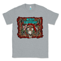 Heather Grey merry christmas bull skull Classic Tee - RanaPortraitStore