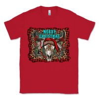 Red merry christmas bull skull Classic Tee - RanaPortraitStore