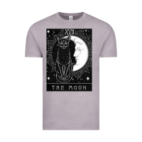 Vintage Zinc tarot card crescent moon and cat graphic Vintage Tee - artisFamous