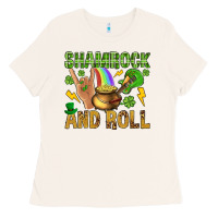 Bone Shamrock and roll Ladies Tee - BundleAndBundleShop