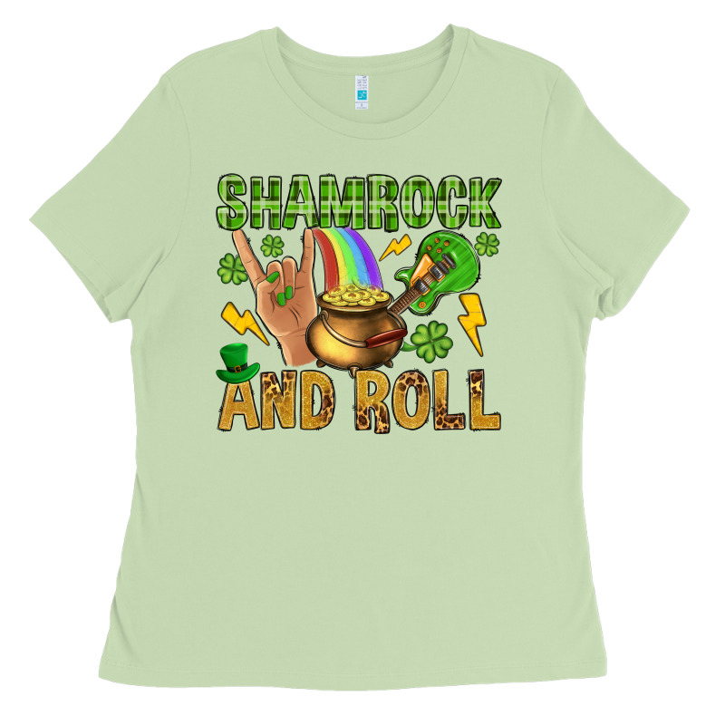 Shamrock And Roll Ladies Tee by BundleAndBundleShop | Teevron