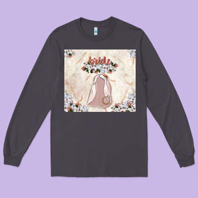 Bride Tumbler Long Sleeve Tee Designed By Tumblerdesignbyshophia