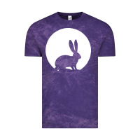 Cloud Purple bunny and full moon funny Vintage Tee - artisFamous