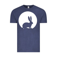 Vintage Denim bunny and full moon funny Vintage Tee - artisFamous
