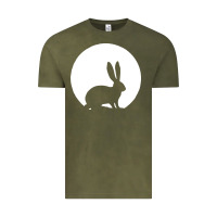 Vintage Olive bunny and full moon funny Vintage Tee - artisFamous