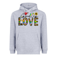 Heather Grey love is love Heavyweight Hoodie - CowhideDigitalArt