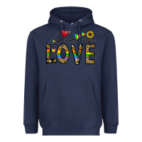 Navy love is love Heavyweight Hoodie - CowhideDigitalArt