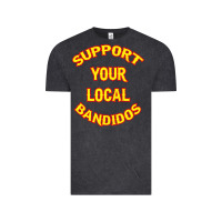 Vintage Black bandidos support your local texas Vintage Tee - artisFamous