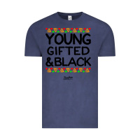 Vintage Denim young gifted and black african american men Vintage Tee - artisFamous