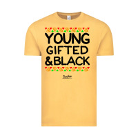 Vintage Mustard young gifted and black african american men Vintage Tee - artisFamous