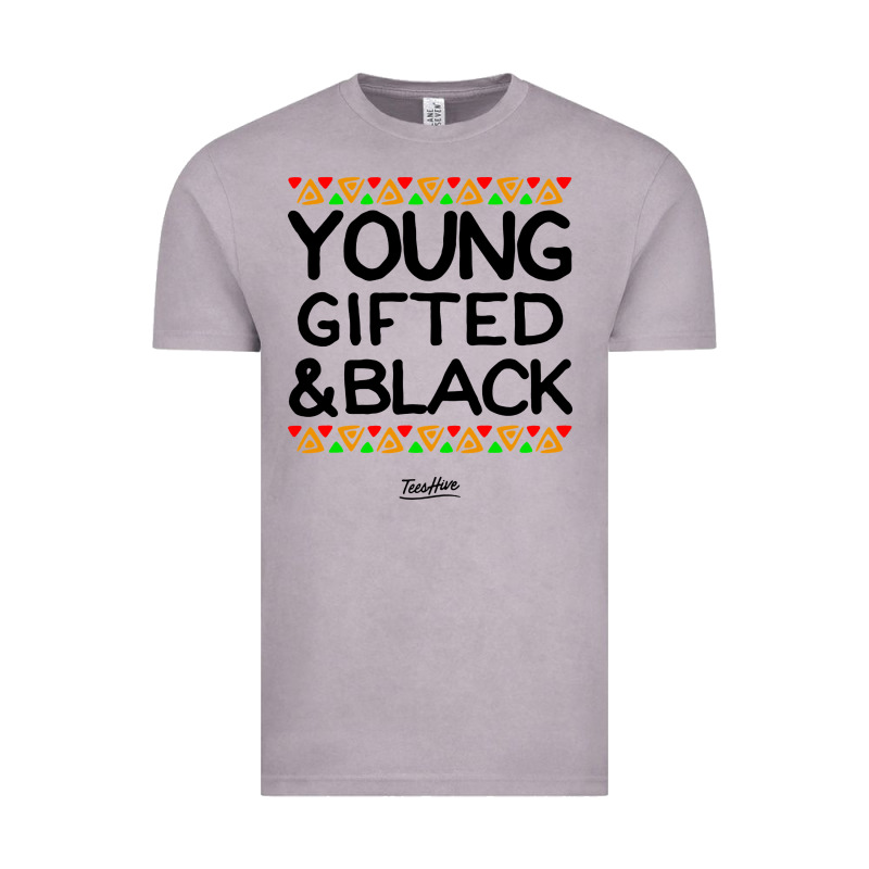 Young Gifted And Black African American Men Vintage Tee by artisFamous | Teevron