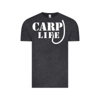 Vintage Black carp life funny fish fishing Vintage Tee - artisFamous