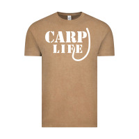 Vintage Coffee carp life funny fish fishing Vintage Tee - artisFamous