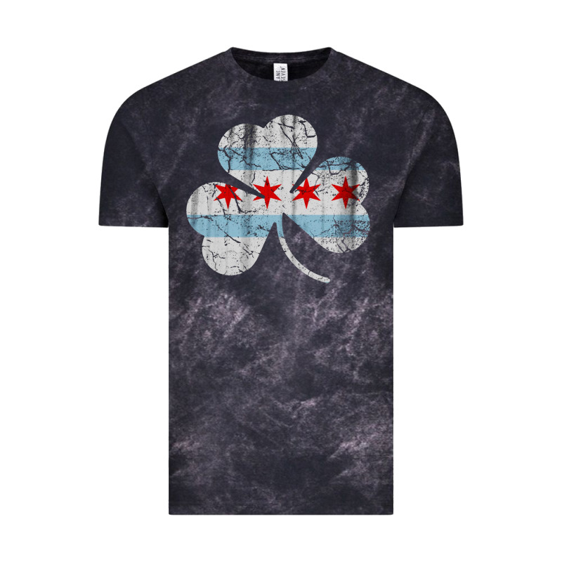 Irish Chicago Flag Shamrock Vintage Tee by artisFamous | Teevron