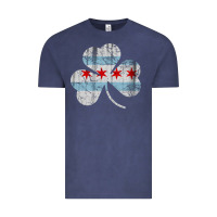 Vintage Denim irish chicago flag shamrock Vintage Tee - artisFamous