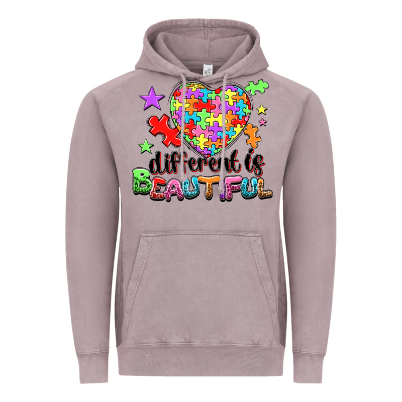 Different Is Beautiful Vintage Hoodie by NancyCooperArtShop | Teevron
