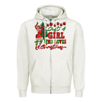 Just A Girl Who Loves Christmas Zipper Hoodie | Teevron