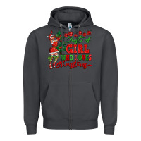 Smoke Just A Girl Who Loves Christmas Zipper Hoodie - FaDigitalArtStudio