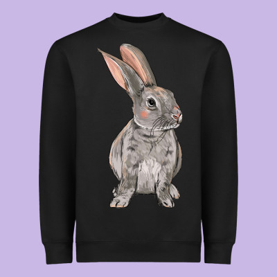 Easter Bunny Heavyweight Sweatshirt Designed By Oliviacreatesart