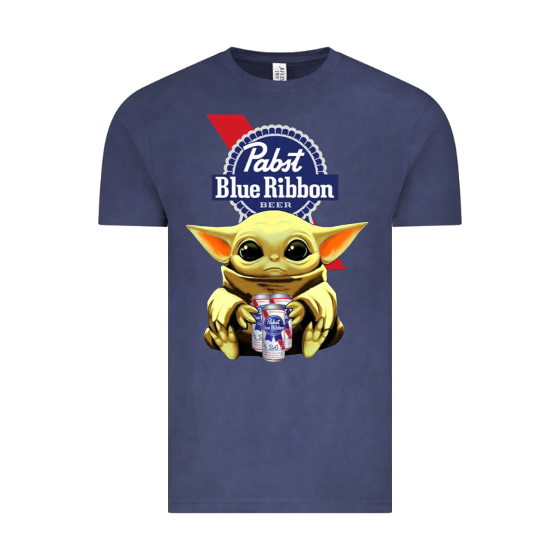 Baby Yoda Hugs Pabst Blue Ribbon Beer Vintage Tee by artisFamous | Teevron