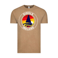 Vintage Coffee dingle ireland vintage sailboat 70s retro sunset Vintage Tee - artisFamous