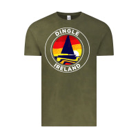 Vintage Olive dingle ireland vintage sailboat 70s retro sunset Vintage Tee - artisFamous
