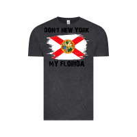 Vintage Black don't new york my florida t shirt flag Vintage Tee - artisFamous