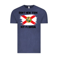 Vintage Denim don't new york my florida t shirt flag Vintage Tee - artisFamous