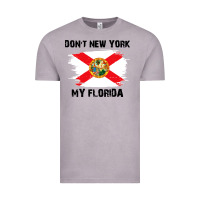 Vintage Zinc don't new york my florida t shirt flag Vintage Tee - artisFamous