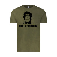 Vintage Olive viva la evolucion Vintage Tee - artisFamous
