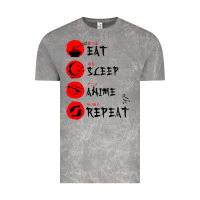 Cloud Rock eat sleep anime repeat japanese Vintage Tee - artisFamous