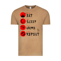 Vintage Camel eat sleep anime repeat japanese Vintage Tee - artisFamous