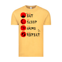 Eat Sleep Anime Repeat Japanese Vintage Tee | Teevron