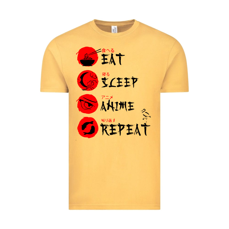 Eat Sleep Anime Repeat Japanese Vintage Tee by artisFamous | Teevron